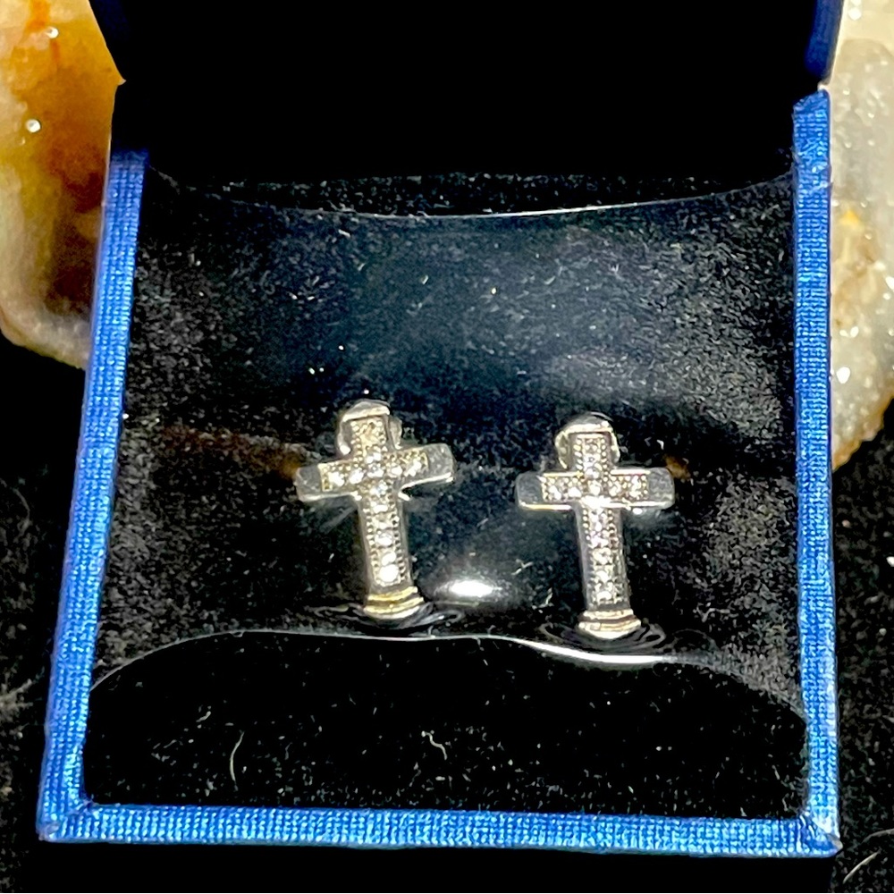 Cross earrings
